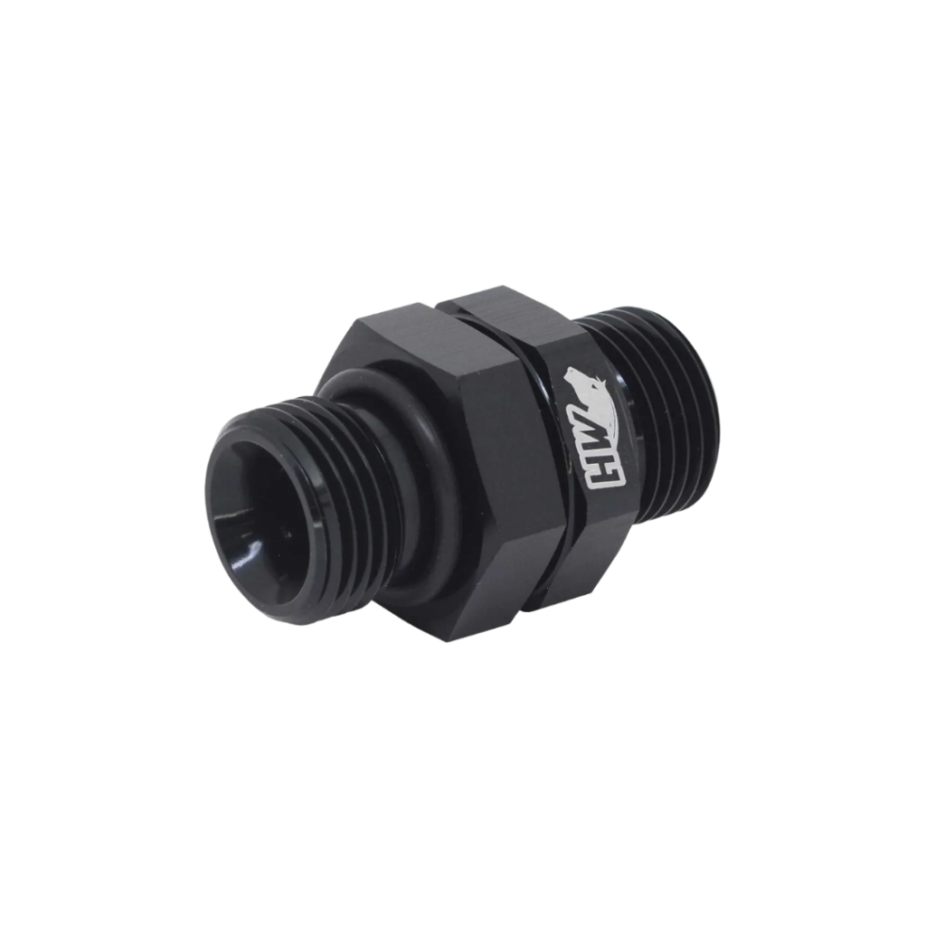 Adaptador ORing Macho Giratório 8AN x 8AN Preto Metal Horse