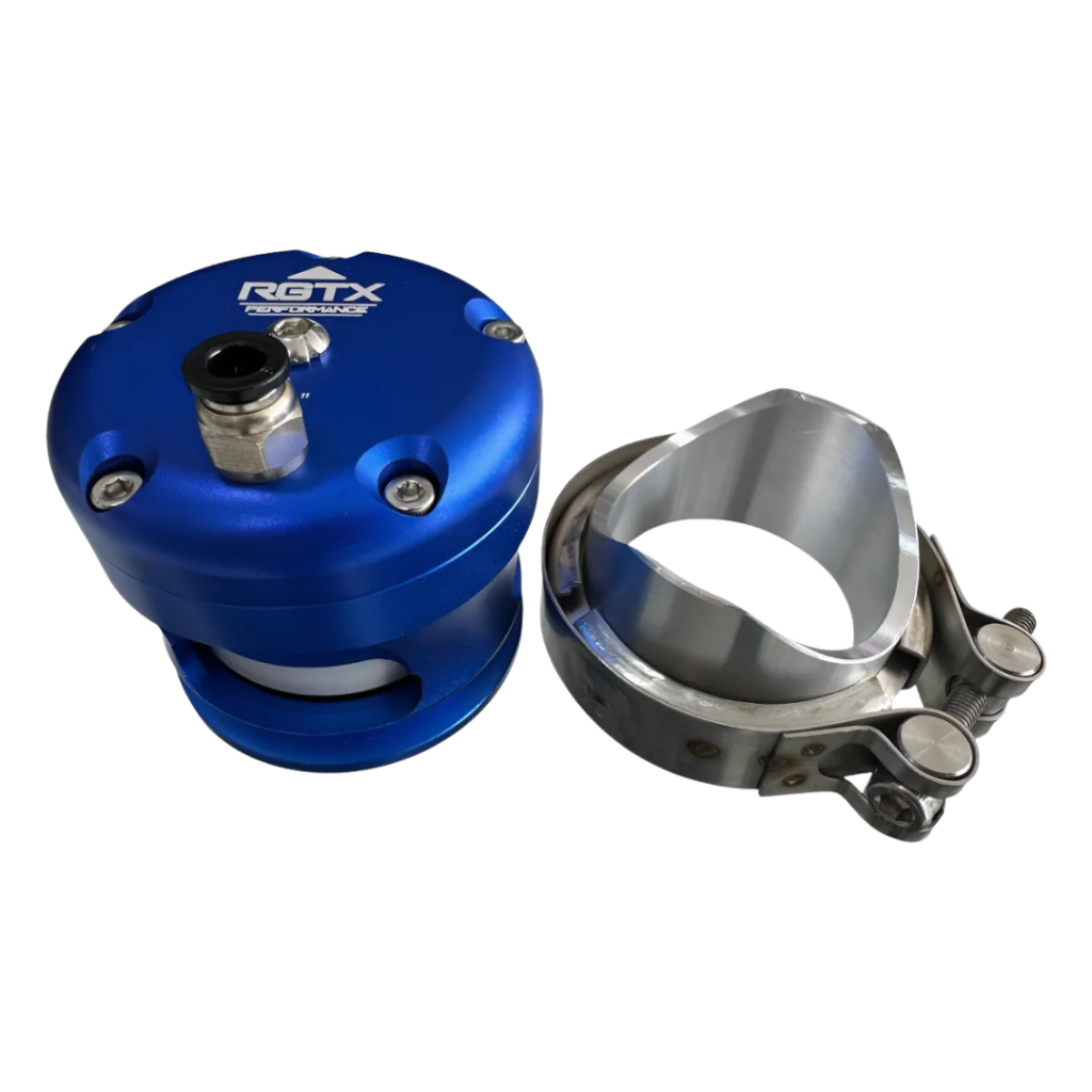 Válvula de Prioridade Blow Off 50mm RGTX Flange em Alumínio Azul