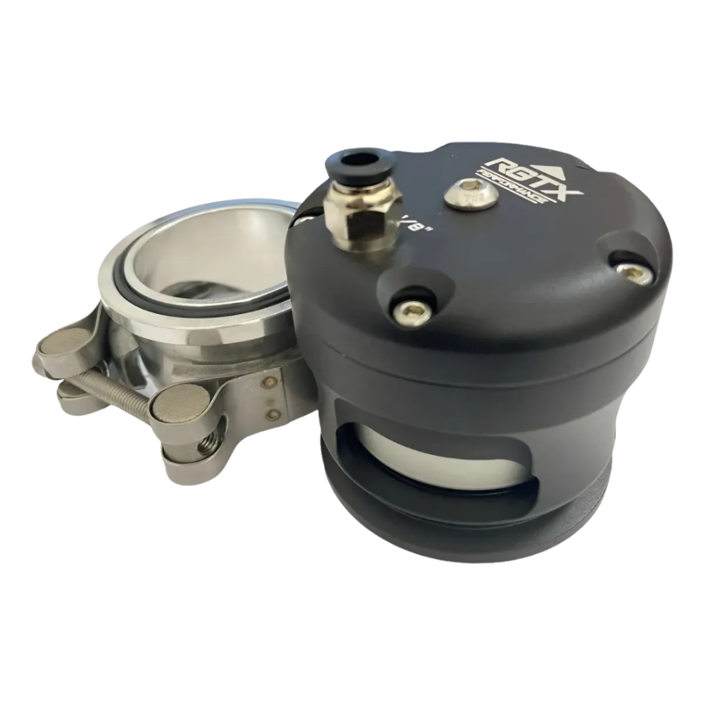 Válvula de Prioridade Blow Off 50mm RGTX Flange em Alumínio Preto