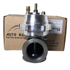 Wastegate W45 Prata Com Flange 2 Furos Auto Boost