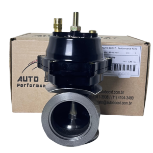 Wastegate W45 Preto com Flange 2 Furos Auto Boost