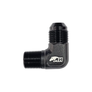 Adaptador Macho 3/8 Para Macho Cônico 8AN 90º Preto Metal Horse