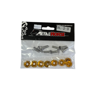 Kit Arruelas Aluminio M6 Dourado Metal Horse