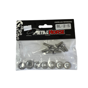 Kit Arruelas M6 Em Alumínio Prata Metal Horse