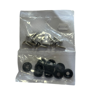 Kit Arruelas Alumínio M6 Importadas Com 10 Peças Preta