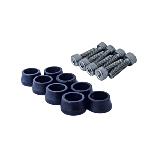 Kit Arruela Anodizada M6 Preto Poke Parts