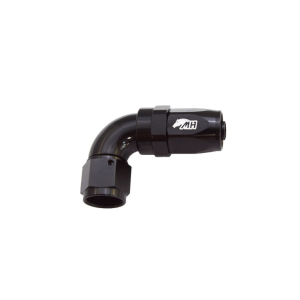 Corpo 8AN 90° Com Porca Para Aeroquip Preto Metal Horse